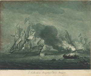 Onuprij Edwin のコレクションからの出荷シーン 作： Elisha Kirkall after Willem van de Velde the Elder
