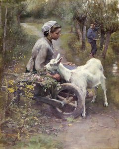 ジャン、ジャンヌとジャネット、1892年（油彩・カンヴァス） 作： Elizabeth Adela Stanhope Forbes