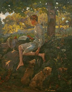 ハーフホリデー、1909 作： Elizabeth Adela Stanhope Forbes
