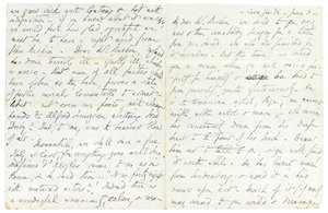 1859年6月3日、フィレンツェ、カーサジュディ、ジョンラスキンへの直筆手紙 作： Elizabeth Browning