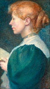 反射 (自画像) 作： Elizabeth Ellen Houghton