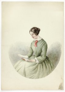読書する女性の肖像 作： Elizabeth Murray