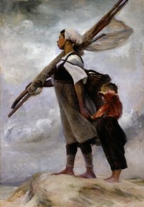 ピカルディのフィッシャー ガール、1889 年。 作： Elizabeth Nourse
