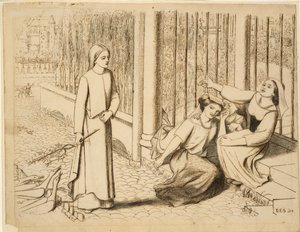 ピッパ・パス、1854年 作： Elizabeth Siddal