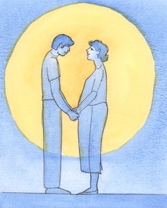 お互いを本当に愛し、神を本当に愛している夫婦は、2002年に彼の意志をやりたいと思っています（紙にw - c） 作： Elizabeth Wang