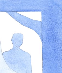 十字架上のキリストを見ると、愛の真の意味は自己提供と犠牲であることがわかります。2000年（紙にw - c） 作： Elizabeth Wang
