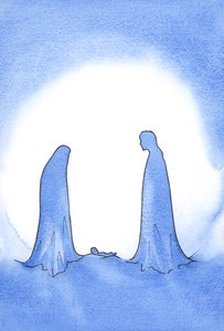 奇跡的な赤ん坊（その母はまだ処女の神聖さで彼の前に立っていた）を見て、聖ヨセフは彼の信仰に対して強力に報われました。、2001年（紙にw - c）