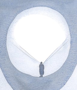信仰、愛、犠牲の小さな行為によって、新たな恵みの注ぎ出しのための空間が魂の中に準備されます。、2001年（紙にw - c） 作： Elizabeth Wang