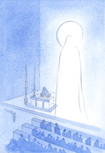 キリストと彼の聖母は今天国で栄光に生きています。このように栄光を与えることは、雄大であり、あらゆる点で完璧であることです、2001年（紙にw - c）