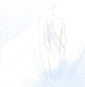 キリストは聖体拝領で私たちを畏敬の念を抱くことはありませんが、私たちの心の敬意を静かに受け入れます。彼は私たちの真の仲間です。、2001年（紙にw - c） 作： Elizabeth Wang