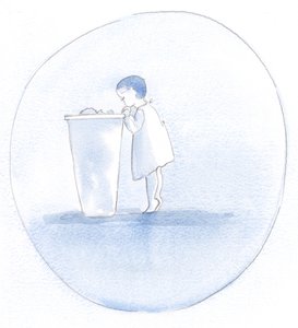 キリストは私たちが自分自身をあまり見ないで、私たちの隣人を見るのを助けてくれます。過去の失敗に不必要にこだわって、「洗濯物入れ」に時間をかけすぎた場合、私たちは賢明ではありません。、2001年（紙にw - c） 作： Elizabeth Wang