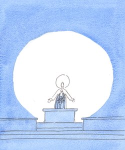 キリストは奉献に本当に存在し、ここで私たちの前に栄光を帰します。彼が変容、山、地上の生命の中で彼の特別な友人たちに明らかにしたのと同じ神の栄光です。