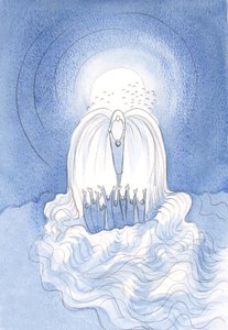 キリストは恵みの「滝」です。彼は私たち全員をミサで、すべての恵みの源である私たちの父である神に、霊の中で、2000年に持ち上げます（紙にw - c）