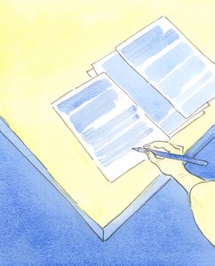 誰かが結婚の善悪についてはっきりと書いているときはいつでも、キリストは喜んでいます、2004年（紙にw - c） 作： Elizabeth Wang