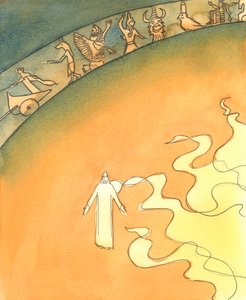 キリストは本当に神であり人である、2003年（紙にw - c） 作： Elizabeth Wang