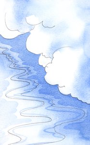 私たちの救い主であるキリストは、地球が創造されたまさに神です。彼はそれを暗闇から実り豊かに出現させた、2002年（紙にw - c） 作： Elizabeth Wang