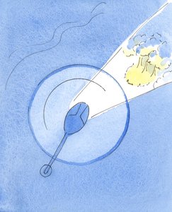 クリスチャンは、人生の目的、人生の道、そして人生の目標について明確な「見方」を持っています、2004年（紙にw - c） 作： Elizabeth Wang