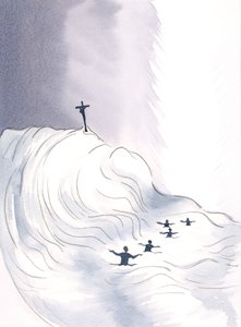 キリストの貴重な血は、私たちがその中で入浴できるように、すべての年齢のために、激しい洪水に注がれました。、2000年（紙にw - c） 作： Elizabeth Wang