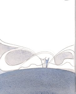 キリストの栄光（聖なる犠牲の中で私たちによって提供された）は、無限の神を受け入れ、それを提供する人々に溢れ出ます。、2001年（紙にw - c） 作： Elizabeth Wang