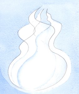 それぞれの神の人、それぞれの炎は、同じ神の性質を持っています。一緒に彼らは一つの神、一つの火、2002年（紙にw - c） 作： Elizabeth Wang