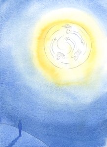 原罪によって傷つけられた地球上の各人は、2003年に無限の喜びと輝きの中で生きる3人の神の人、1人の神の人生を共有するように招待されています（紙にw - c） 作： Elizabeth Wang
