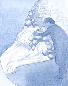 本当の弱さを率直に告白するたびに、障害物が取り除かれたときのプールからの水のように、より多くの恵みが私たちの中を流れます。、2001（紙にw - c） 作： Elizabeth Wang