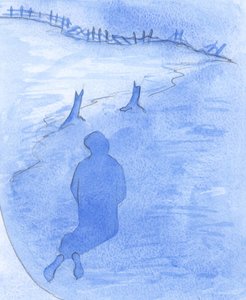 すべての良い祈り、神と神の善良さへのすべての信仰の行為は、「兵士」からの叫びのようなものです：「私たちのヒーロー-キリスト-は死ぬ価値があります！」、2001年（紙にw - c） 作： Elizabeth Wang