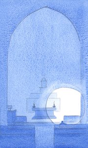 神は私たちの救いです。私たちが彼の人生に「閉じ込められ」たままで、実り多い組合に住んでいるなら、死ぬまで、私たちは彼の栄光に入るでしょう、2002年（紙にw - c） 作： Elizabeth Wang