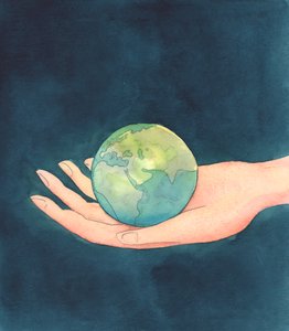 神はとても偉大で、地球はとても小さいので、神が許していないことは何も起こり得ません-人々が苦しんでいる最悪の事態でさえ、2004年（紙にw - c） 作： Elizabeth Wang