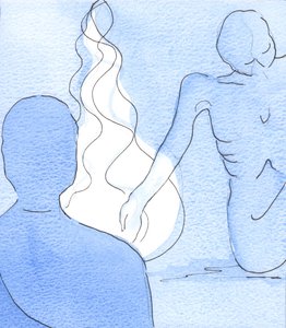 神は私に、拷問され拷問された人々に信仰と希望をもたらす人々の心に慈善の最大の炎がどのように燃えるかを示しました-そして身体的な助けと癒し、2003年（紙にw - c） 作： Elizabeth Wang