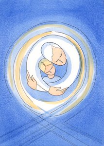 父なる神は情熱的な愛で私たち一人一人を愛し、2002年に私たちを彼の優しい抱擁に抱きます（紙にw - c）