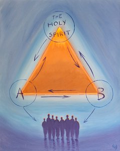神の内なる自己提供の生活は、神を愛し、自分自身が他の人に愛をもって手を差し伸べる人々によって反映されています、2003年（船上の油）