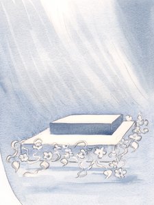 彼は私の心に祭壇を置き、そこで私は彼への愛から彼の意志（どんな費用でも）をするために私の意志を犠牲にすることができました、2000年（紙にw - c） 作： Elizabeth Wang
