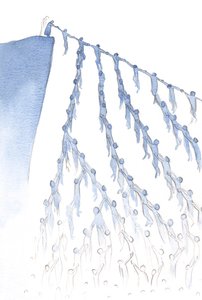 彼は私たちの一つの簡単な祈りがどのように彼を他の人に結びつけることができるかを私に示しました。彼は彼の恵みによって彼らに触れ、それで彼らのすべての愛する人を助けます。、2001年（紙にw - c） 作： Elizabeth Wang