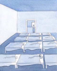 私は2000年の保育園のクラスでの平和と秩序を覚えています（紙にw - c） 作： Elizabeth Wang