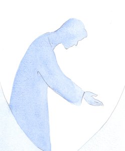 私はイエスが他の人に手を差し伸べ、他の人の挨拶を真似するように教えてくれたのを見ました。