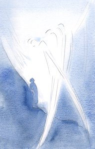 彼の優しさの中で、彼は天使と共に私の魂を持ち上げ、2000年の聖三位一体を称賛しました（紙にw - c）