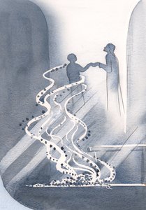 聖体拝領では、キリストが喜びを分かち合うために私たちを持ち上げるとき、私たちの小さな罪は灰のように消え去ります、2000年（紙にw - c）
