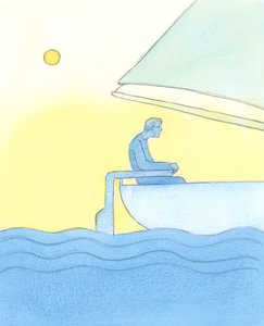 熟考するとき、良い風に乗って運ばれるヨットマンが時々耕うん機に寄りかかる必要があるのと同じように、コースを維持するために、時々心臓の「動き」をする必要があります（w - c on 作： Elizabeth Wang
