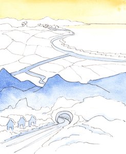 私たちの精神的な生活の中で、誰かが孤独と痛みの「雪」の領域から日光と収穫の楽しい領域に移動すると、「気候」が変化します-多くの喜びと充実感を持って- 作： Elizabeth Wang