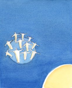 キリストの目には、世界中の各カトリック司祭は、特定の場所で、目に見える、具体化されたキリストのようです。選ばれ、特定の群れのキリストになる準備ができているか、それらの群れに説教する準備ができているw 作： Elizabeth Wang