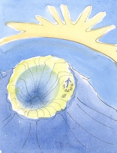 各クリスチャンの目的は、聖なる山に登り、いつの日か、罪の闇から、恵みの花の中で、純粋に、キリストの生命の「新鮮な空気」へと現れることです。 作： Elizabeth Wang