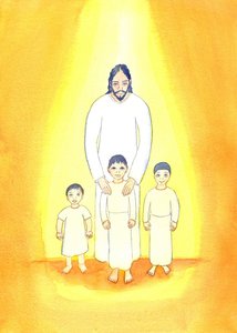2001年（紙にw - c）、それらの小さなものの1つに危害を加えるよりも、石投げを首にかける方が男性にとっては良いでしょう。 作： Elizabeth Wang