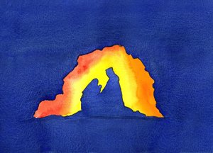イエスは2001年にベツレヘムで生まれました（紙にw - c） 作： Elizabeth Wang