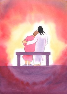 イエスの愛は個人的で、優しく、変わらないものです。彼は常に私たちと一緒にいて、特に祝福された秘跡にいて、彼の存在で私たちを慰めています。、2003年（紙にw - c）