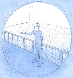 工場労働者が同僚のためによく話すように、真の人間であるキリストは私たちのために効果的に介入します、彼の関係、2002年（紙にw - c） 作： Elizabeth Wang