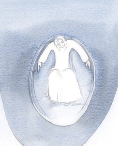 かつて、聖体拝領で、私はキリストが私に答えて、私の魂のすべてを彼の愛で満たしたのを見ました、2000年（紙にw - c）