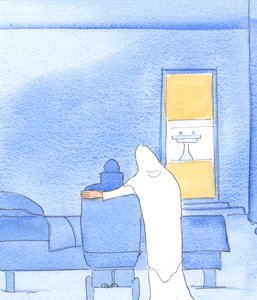 聖母は私たちの困難の中で私たちを助けに来ます、2003年（紙にw - c） 作： Elizabeth Wang