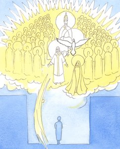 私たちの「秘密の部屋」での個人的な祈りは、決して一人で行われることはありません。キリストを通して、私たちは2004年に天国の全社と一緒にいます（紙にw - c）