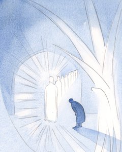 時々、キリストは私たちの守護天使によって崇拝され、彼の栄光の中で魂に存在します。私たちは2000年に出席し、崇拝するだけでよい（紙にw - c）